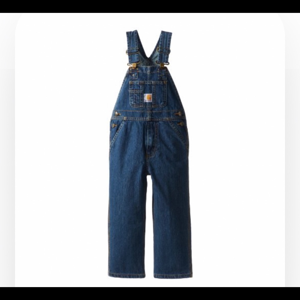 Carharrt Little Boys’ washed denim bib overall size 7. New with tags